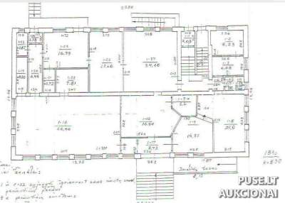 Administracinės paskirties pastatas - paštas Pakruojo mieste, Vienybės a. 2A, 136000 EUR