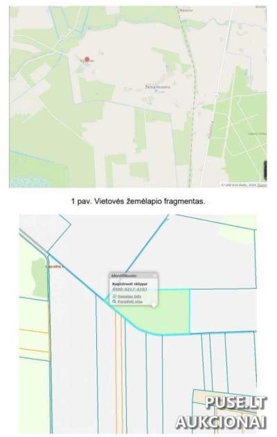 Žemės ūkio paskirties sklypo dalis Šilutės rajone, Vytulių kaime, 3/8 dalis, pradinė kaina 7200 EUR