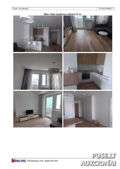 1/2 dalis buto Juozo Rutkausko g. 25 Vilniuje aukcione, pradinė kaina 76480 EUR