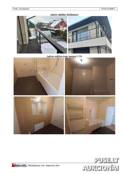 1/2 dalies butas Vilniuje, Skatulės g. 13, pradinė kaina 180800 EUR, antstolių varžytynės