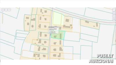 11/21 dalis žemės sklypo Pasvalio r. Sabonių k. Tuopų g. 23 mažosios statybos 0.21 ha nuo 2271 EUR