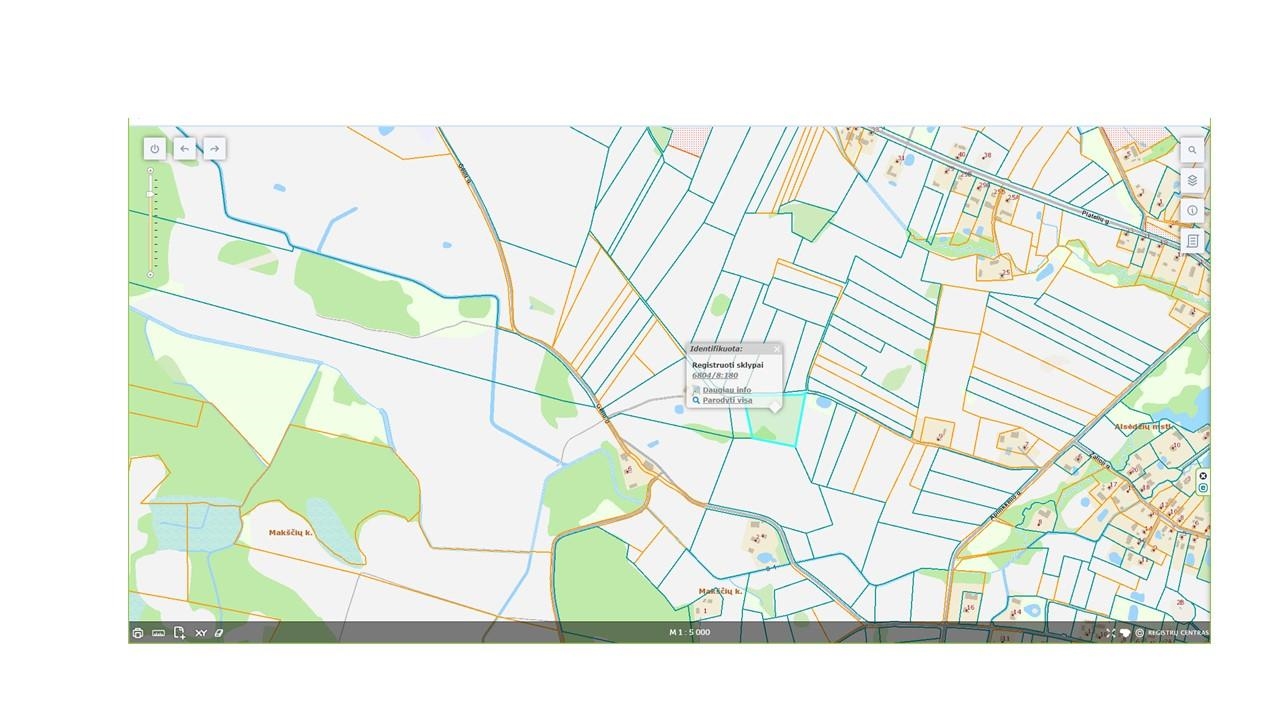 Žemės sklypas Sklypai Makščių g., Alsėdžiai, 90471 Plungės r. sav., Lithuania 1