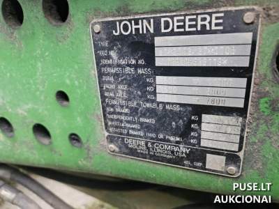 John Deere 6930 Premium ratinis traktorius aukcione Kaune su 7442 moto valandomis Dviratoriai už 45280 EUR