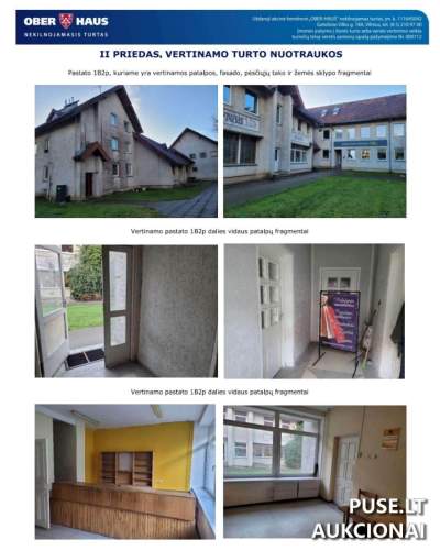 Administracinės patalpos su gydymo paskirtimi Juknaičių k. Šiloko g. 3, Šilutės rajone, pradinė kaina 6570 EUR – Pakartotinis pardavimas