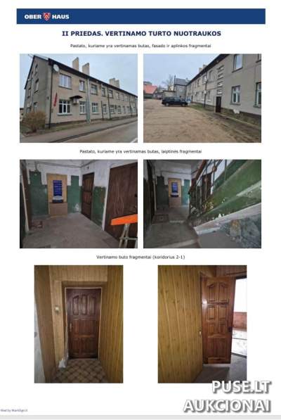 Valstybinis butas Rusnėje, Neringos g. 6-2, pradinė kaina 16800 EUR, 32.9 kv.m