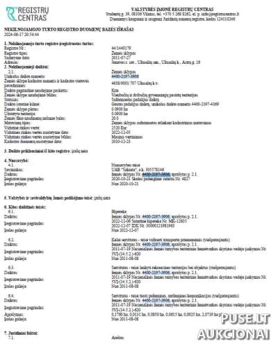 Žemės sklypas Jonavos rajone, Užusalių kaim., Astrų g. 16, pradinė kaina 3900 EUR