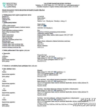 0.09 ha žemės sklypas Jonavos rajone, Užusalių k., 3900 EUR pradinė kaina