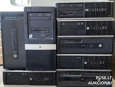 Kompiuterių įranga aukcione nuo 20 EUR: neveikiančių stacionarių kompiuterių partija