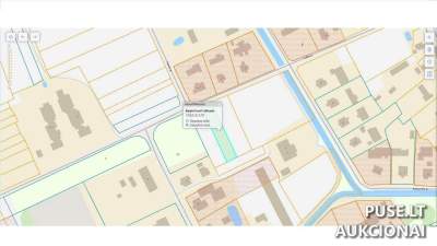 Žemės ūkio paskirties sklypas Radviliškio r. sav., Palonų miestelyje, pradinė kaina 445 EUR