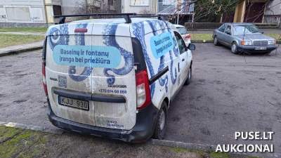 Krovininis automobilis Dacia Dokker 2018 m. dyzelis viešame aukcione nuo 2700 EUR