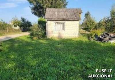Sodo sklypas su nameliu Biržuose, Vejos tak. 1, pradinė kaina 2400 EUR