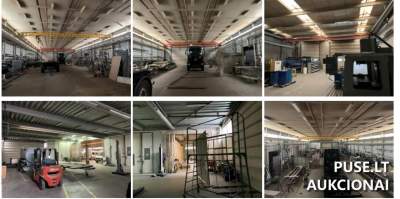 Gamybinis pastatas Šiauliuose, Statybininkų g. 23C, 4547 kv.m, pradinė kaina 1843000 EUR