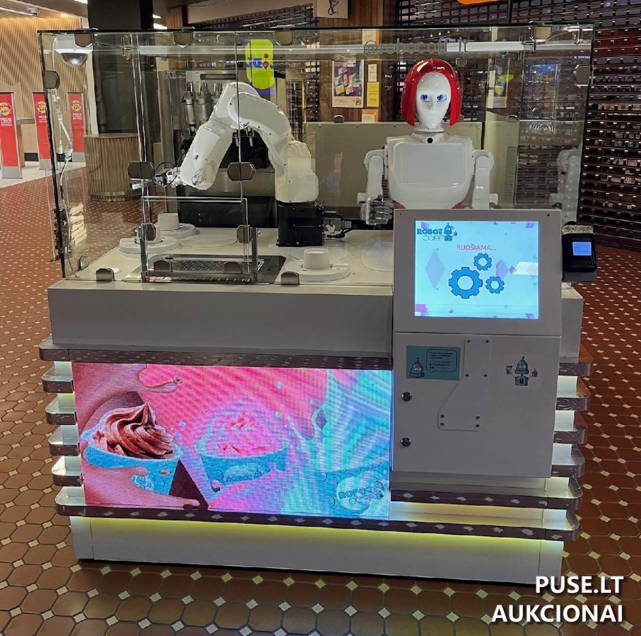 Robotizuotas ledų ir kavos kioskas "Robocoff RC-511" Mašinos ir įrengimai 3