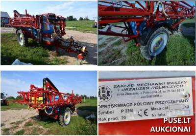 Pirmosios kategorijos prikabinamas purkštuvas Biardzki 2000 L, 2200 l talpos, pradinė kaina 8560 EUR