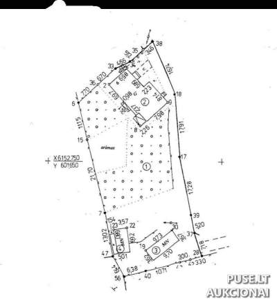 7/15 dalis gyvenamojo namo Utenoje, S. Dariaus ir S. Girėno g. 6, pradinė kaina 13800 EUR