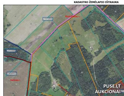 Miškų ūkio paskirties žemės sklypas Radviliškio r. Geležių k. 37.6 ha (parduodama 38/40 dalis) už 197952 EUR