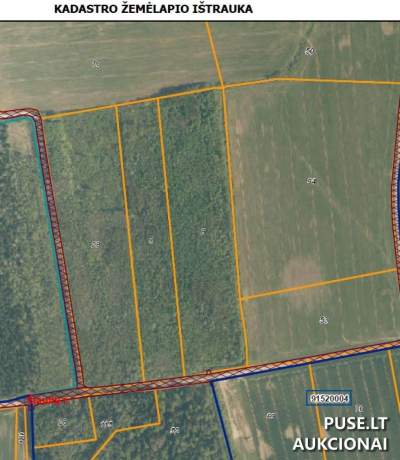 Miškų ūkio paskirties žemės sklypas Šiaulių r. sav., Strazdų k., 3.00 ha, pradinė kaina 8800 EUR