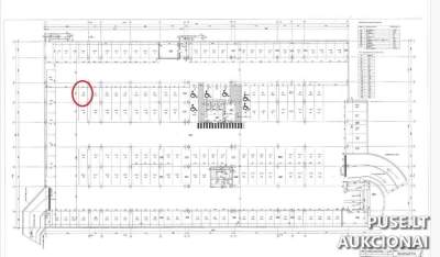 Požeminis garažas Kaune, Savanorių pr. 276, 12.5 kv.m, pradinė kaina 5600 EUR