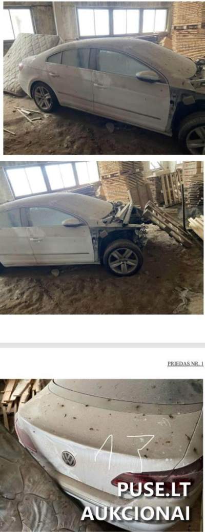 Parduodamas keleivinis automobilis VW CC Utenoje nuo 2500 EUR, neregistruotas, parduodamas bankroto aukcione