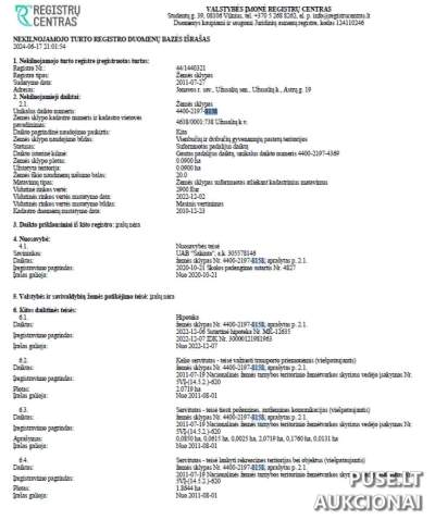 Žemės sklypas Jonavos r. Užusalių k. Astrų g. 19, 0.09 ha, 3900 EUR pradinė kaina