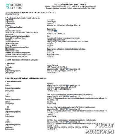 Žemės sklypas Jonavos r. Užusalių k. Rūtų g. 4, gyvenamajai statybai, 3900 EUR