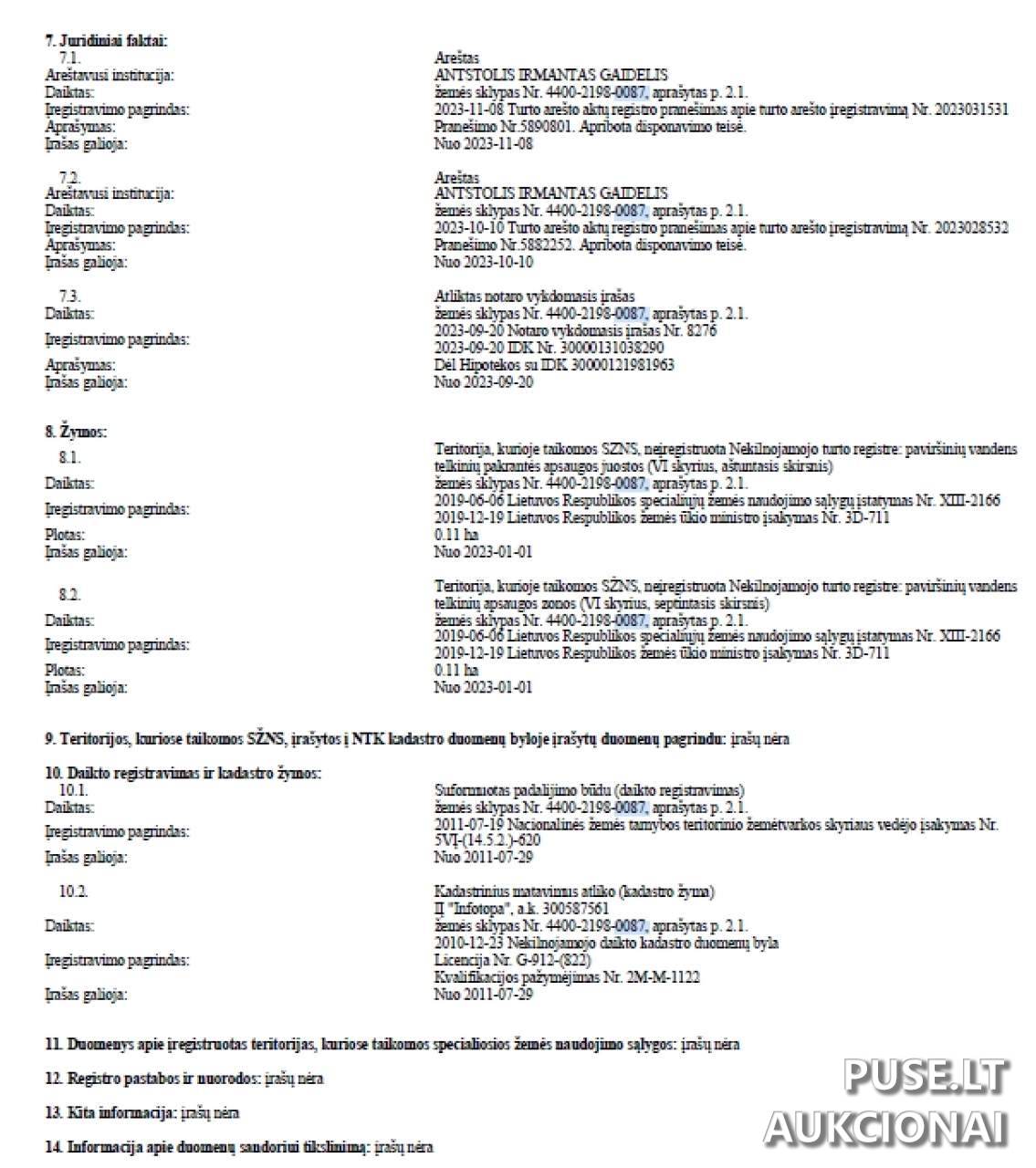 Žemės sklypas Sklypai Rūtų g. 14, Užusaliai, 55337 Jonavos r. sav., Lithuania 1