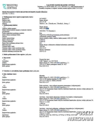 Žemės sklypas Jonavos rajone, Užusalių kaimo gyvenamojoje zonoje, 3900 EUR pradinė kaina