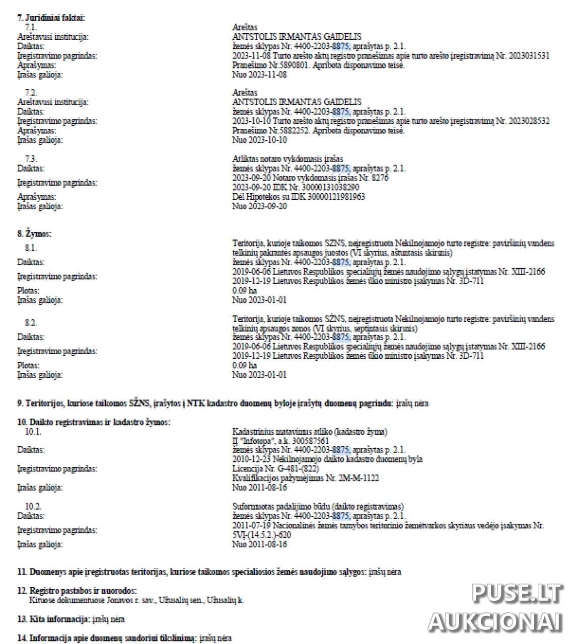 Žemės sklypas Sklypai Rūtų g. 13, Užusaliai, 55337 Jonavos r. sav., Lithuania 1