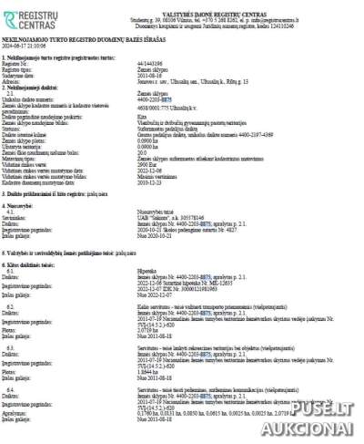 Žemės sklypas Jonavos rajone, Užusalių kaimelyje, 0.09 ha gyvenamosios paskirties, pradinė kaina 3900 EUR