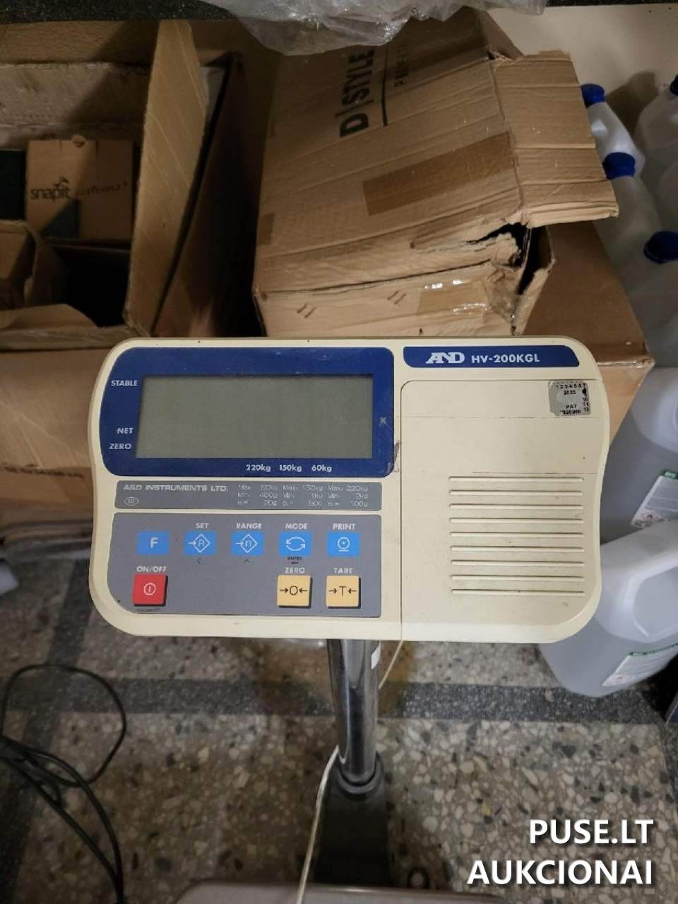 El. svarstyklės, 200 kg Mašinos ir įrengimai 3