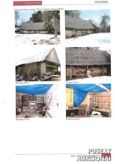 2/3 Gyvenamojo namo dalis Kaišiadorių r. Mikalaučiškių k. (Neries g. 2A) pradinė kaina 26400 EUR