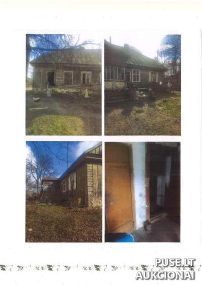 Parduodamas 3 kambarių butas Anykščių r. Jakšiškio k. Dvaro g. 14, pradinė kaina 1106 EUR