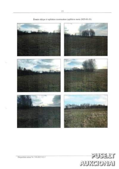 Žemės ūkio paskirties sklypo dalis Prienų rajone, Pečiauskų kaime, pradinė kaina 194 EUR