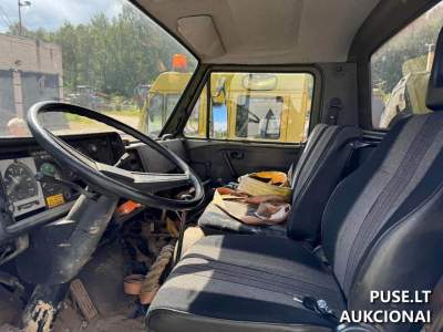 Krovininis automobilis VW-MAN 8.136 FAE 1987 m. su motogeneratoriumi, pradinė kaina 10250 EUR, parduodamas aukcione