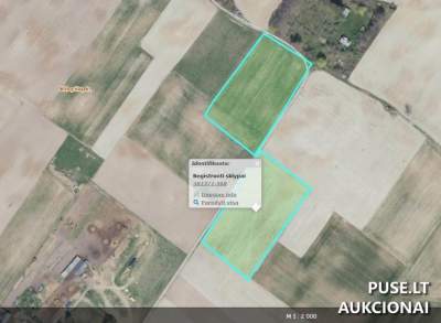 Žemės ūkio paskirties sklypo dalis Varėnos rajone, Kibyšių kaime, 3920 EUR pradinė kaina