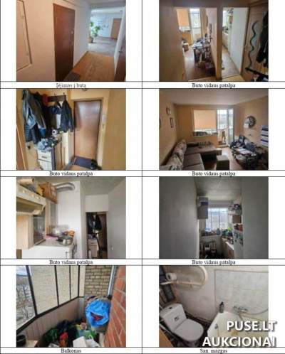 Mažas 22.91 kv.m butas Vilniuje Antakalnio g. 68 varžytynėse, pradinė kaina 50640 EUR