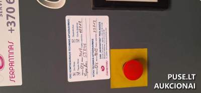 Sraigtinis oro kompresorius ATLAS COPCO GA45FF aukcione Šiauliuose pradine kaina 900 EUR