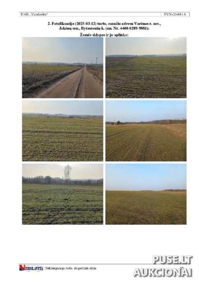 Žemės ūkio paskirties sklypo dalis Varėnos rajone, Bytautonių kaime, parduodama už 2912 EUR