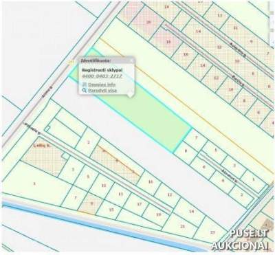 Žemės ūkio paskirties sklypas Klaipėdos r. sav., Lelių kaime, pradinė kaina 52800 EUR