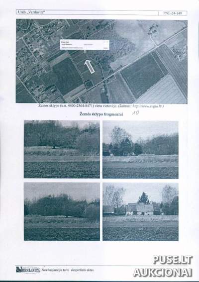 Žemės ūkio paskirties sklypas Ukmergės rajone, Pamūšio kaime, pradinė kaina 600 EUR