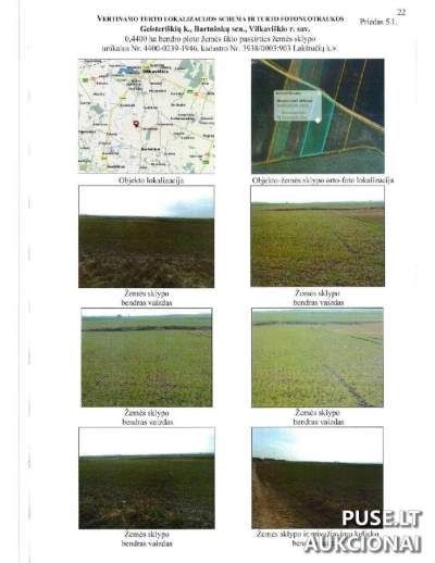 Žemės ūkio paskirties sklypas Vilkaviškio r. Geisteriškių k. - 0.44 ha už 1360 EUR