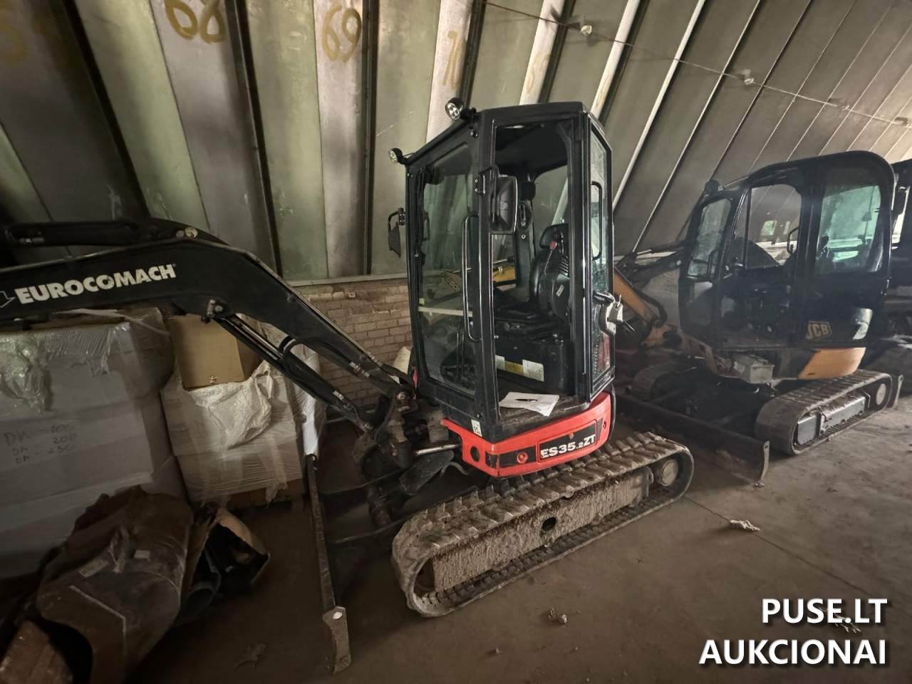 Mini ekskavatorius Euromach ES-35.2 ZT Traktoriai, savaeigės mašinos, priekabos, puspriekabės 3