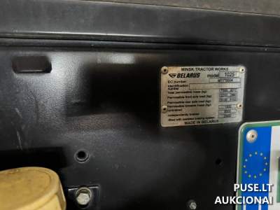 Ratinis traktorius Belarus 1025.2 aukcione pradine kaina 16500 EUR