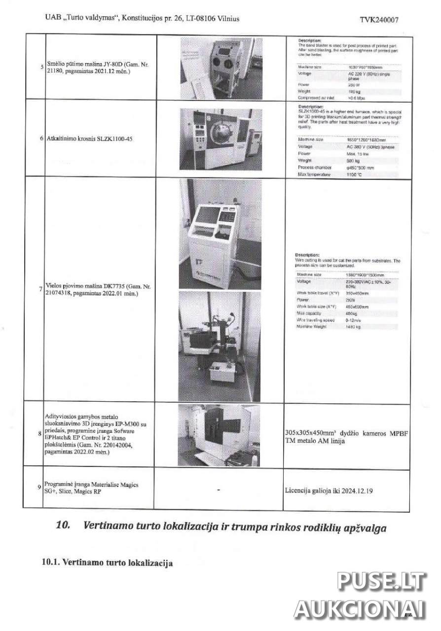 Metalo 3D apdirbimo įranga Mašinos ir įrengimai 46