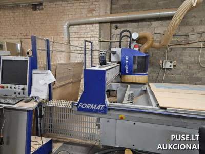 CNC gręžimo frezavimo centras H10 22, 32 aukcionas Kaune, pradinė kaina 14945 EUR