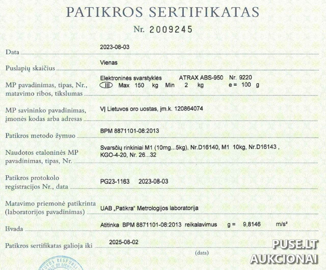 Elektroninės svarstyklės, 8 vnt (10-18 eilės) Mašinos ir įrengimai 7