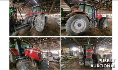 Parduodamas ratinis traktorius Massey Ferguson MF 7722 S 88000 EUR pradinė kaina antstolių aukcione