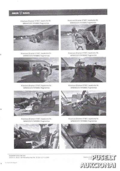 Parduodamas krautuvas Kramer KT407 už 50400 EUR antrinėse varžytynėse