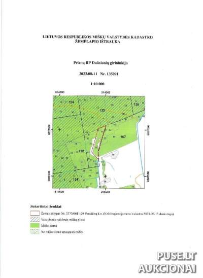 Žemės ūkio paskirties sklypas Alytaus rajone, Mieliūnų kaime, pradinė kaina 6042 EUR