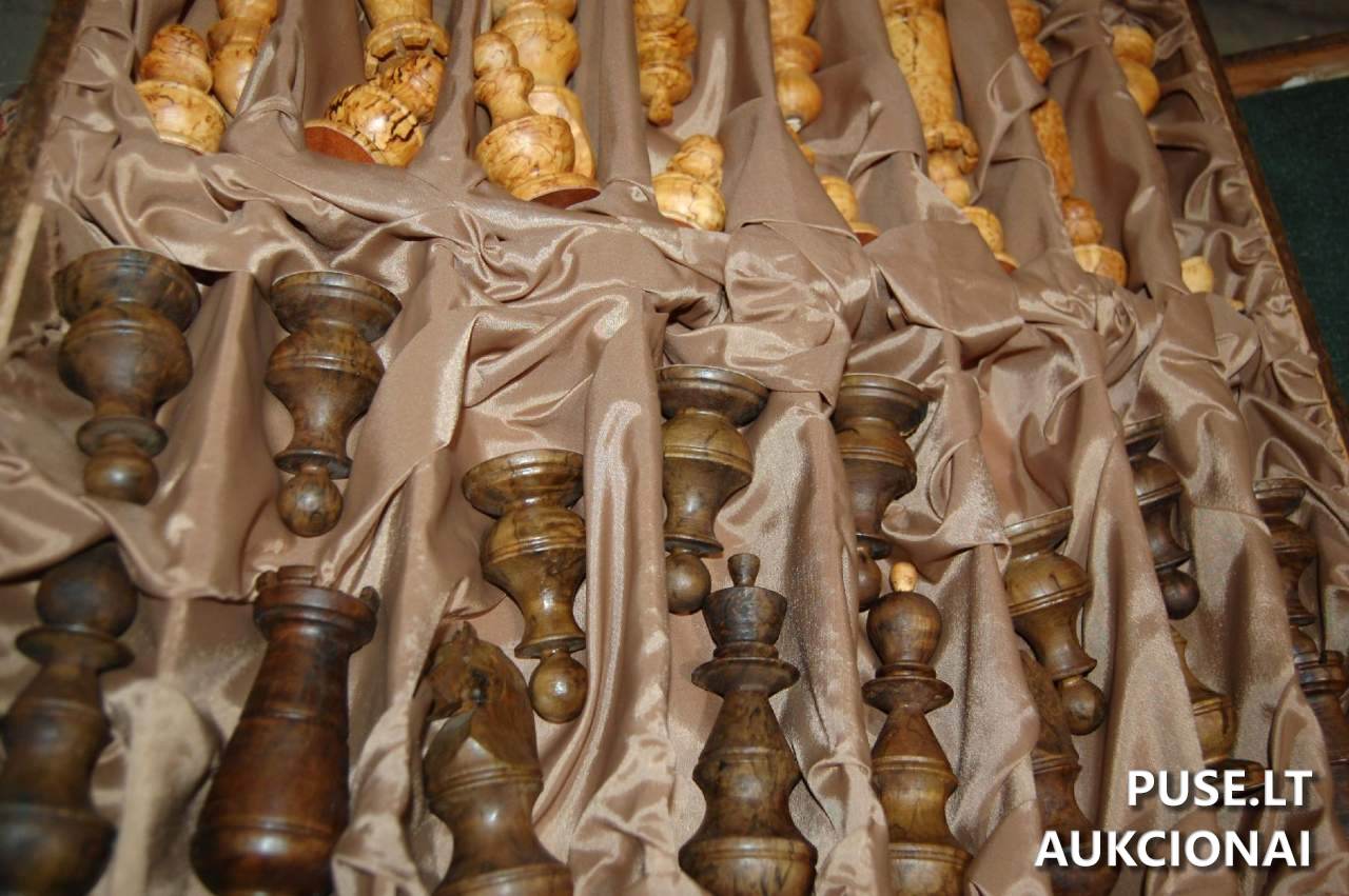 Medinė šachmatų lenta su figūromis Kitas turtas 4